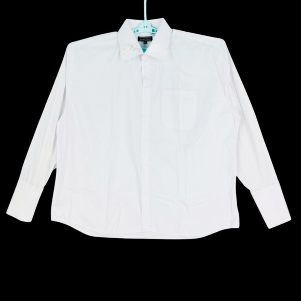 Avanti Uomo Men's Lavender Long-Sleeve Dress Shirt Size 18.5 34/35‎ Button Down